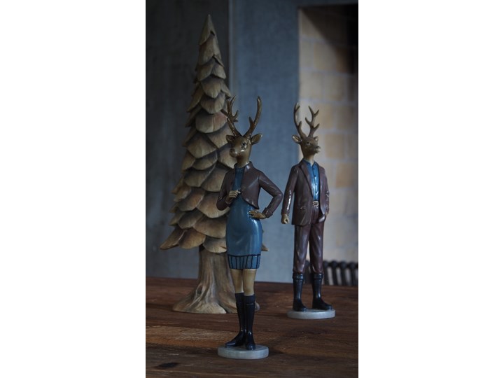 Figurka Jeleń Pani 11x7x8 cm Zwierzęta Kategoria Figury i rzeźby