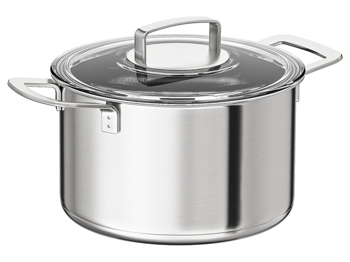 IKEA IKEA 365+ Garnek z pokrywką, stal nierdz/szkło, 5 l Stal nierdzewna Kolor Szary Aluminium Indukcja