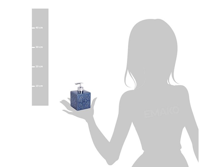 Dozownik do mydła CORDOBA DARK BLUE - 500 ml, WENKO