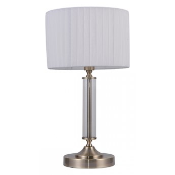 FERLENA LAMPKA STOJĄCA lampka stojąca 1 x 40W E14 biurkowa nocna abażurowa elegancka klasyczna biała ITALUX TB-28343-1