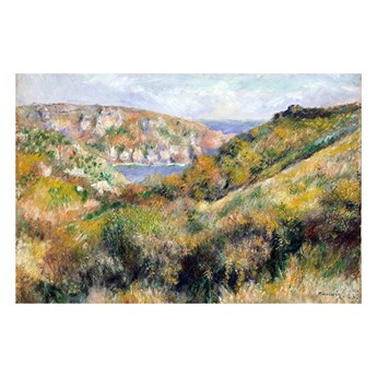 Reprodukcja obrazu Auguste’a Renoira - Hills around the Bay of Moulin Huet, Guernsey, 70x45 cm