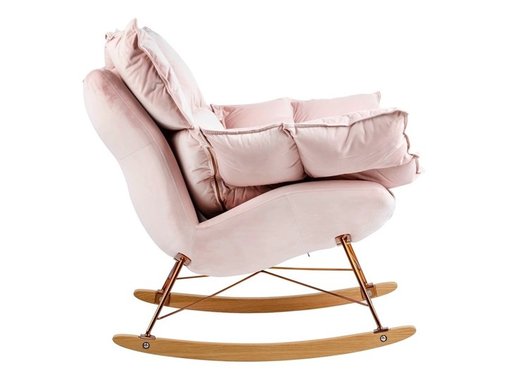 Fotel Bujany Swing Velvet Zielony Pomieszczenie Salon Tkanina Plusz Drewno Kategoria Fotele do salonu