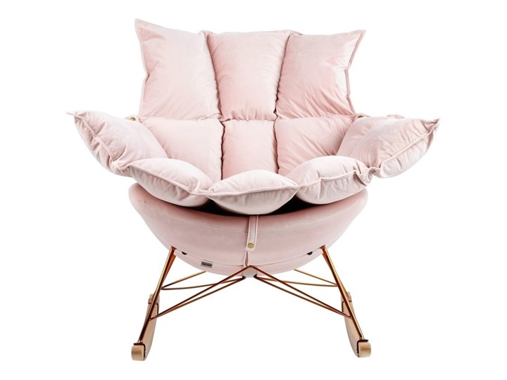 Fotel Bujany Swing Velvet Zielony Drewno Plusz Tkanina Pomieszczenie Salon Kategoria Fotele do salonu