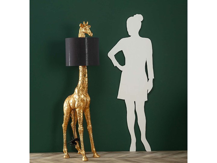 Lampa podłogowa Gold Giraffe 171cm, 40 x 50 x 171 cm Lampa z kloszem Kolor Złoty