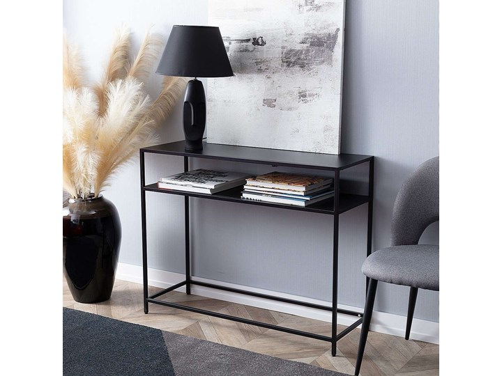 Konsola Ivar 100x35x80cm, 100 x 35 x 80 cm Głębokość 35 cm Metal Szerokość 100 cm Pomieszczenie Sypialnia Kategoria Konsole