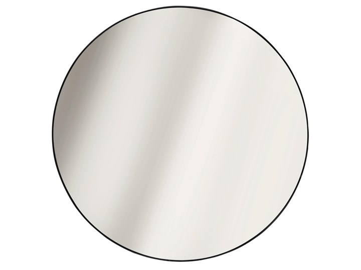 Okrągłe lustro czarne - Osso Lustro z ramą Ścienne Pomieszczenie Salon