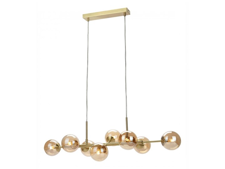 Lampa wisząca Erimida PND-2244-8A-GD ITALUX PND-2244-8A-GD Stal Mosiądz Szkło Metal Styl Nowoczesny