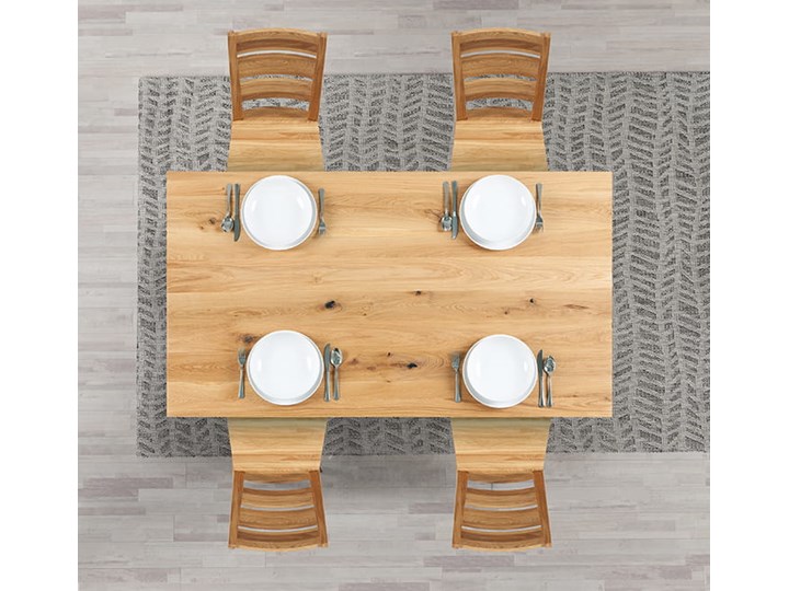 Stół dębowy Natur 180 + 2x40cm Soolido Meble Kategoria Stoły kuchenne Drewno Szerokość 80 cm Długość 180 cm Szerokość 90 cm Pomieszczenie Stoły do salonu