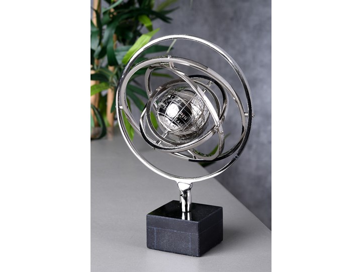 Dekoracja sfera armilarna 20x8x28cm Kategoria Figury i rzeźby Kolor Czarny