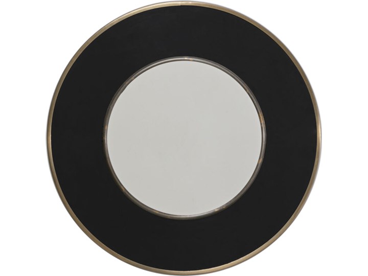 Lustro Lens Ø60 cm czarne