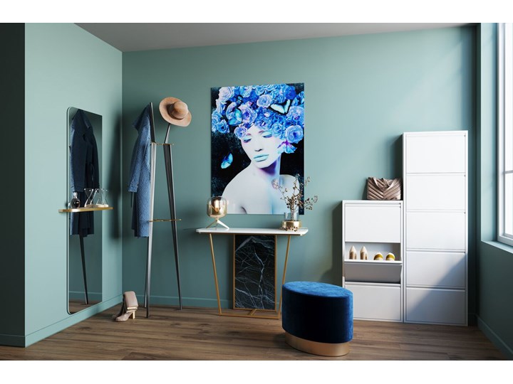 Szafka na buty Caruso MO 50x170 cm biała Metal Stal Kolor Biały