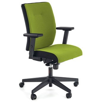 Zielony tapicerowany fotel biurowy - Revex