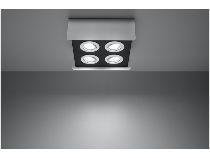 Oprawa natynkowa STEREO 4 biała/czarna SL.0408 SOLLUX SL.0408 | SPRAWDŹ RABAT W KOSZYKU ! Oprawa led Oprawa stropowa Kolor Czarny