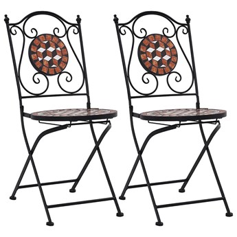 Zestaw mozaikowych krzeseł ogrodowych - Thea