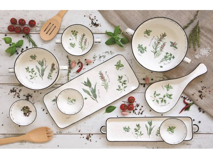 Pojemnik kuchenny Herbarium Easy Life, duży Ceramika Typ Pojemniki
