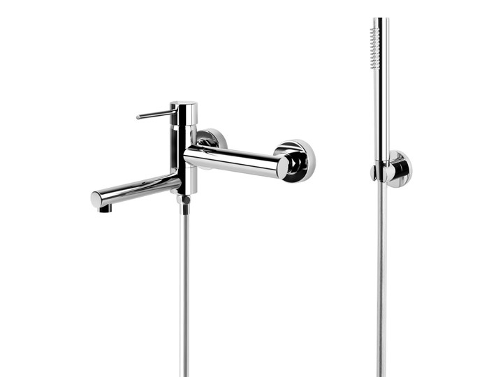 Zestaw wannowo prysznicowy Corsan CMZ063CH Wykończenie Chrom Bateria wannowa Bateria prysznicowa Kolor Srebrny