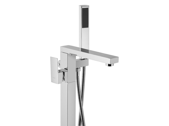 Bateria wannowa wolnostojąca Corsan CMB3020CH chromowana Bateria stojąca Kolor Czarny Bateria prysznicowa Kolor Srebrny