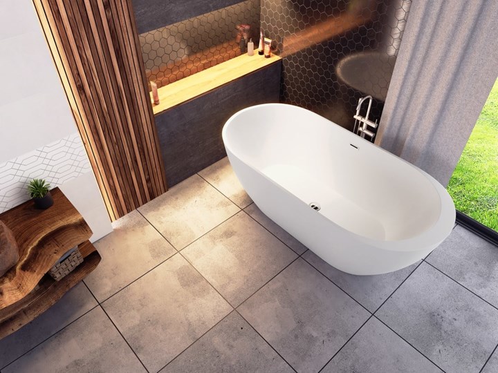 Wanna wolnostojąca Corsan E042 Reno 170 cm Wolnostojące Stal Akryl Kategoria Wanny