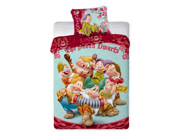 Pościel licencyjna KRÓLEWNA ŚNIEŻKA I SIEDMIU KRASNOLUDKÓW 160x200 cm Bawełna Kategoria Komplety pościeli