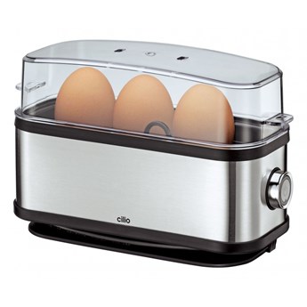 urządzenie do gotowania jajek, na 3 jajka, stal nierdzewna/tworzywo sztuczne, 9 x 20 x 14 cm kod: CI-492613