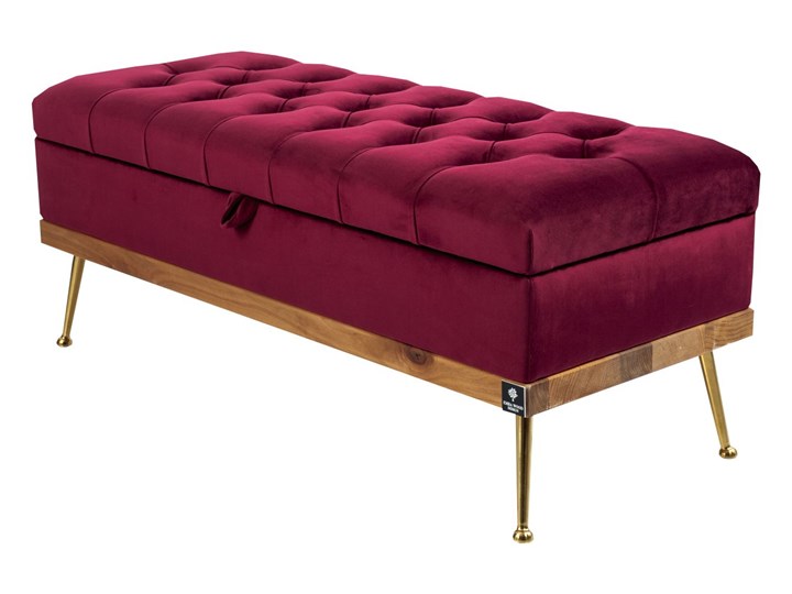 Kufer Pikowany CHESTERFIELD Bordo / Model QD-5 Rozmiary od 50 cm do 140 cm Pomieszczenie Salon Pikowana Pomieszczenie Garderoba