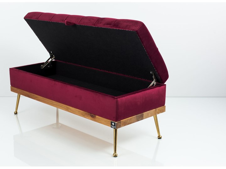 Kufer Pikowany CHESTERFIELD Bordo / Model QD-5 Rozmiary od 50 cm do 140 cm Pikowana Pomieszczenie Sypialnia