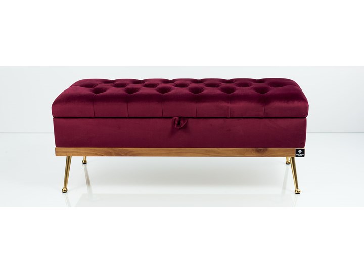 Kufer Pikowany CHESTERFIELD Bordo / Model QD-5 Rozmiary od 50 cm do 140 cm Materiał obicia Skóra ekologiczna Pikowana Pomieszczenie Sypialnia