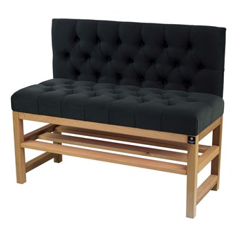 Ławka Szafka Pufa Pikowane Siedzisko Grafit LPP-113 Rozmiary od 50 cm do 200 cm