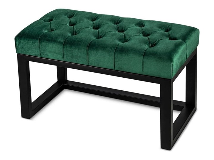 Ławka Pikowana Industrialna CLASSIC VELVET - LOFT Pomieszczenie Salon