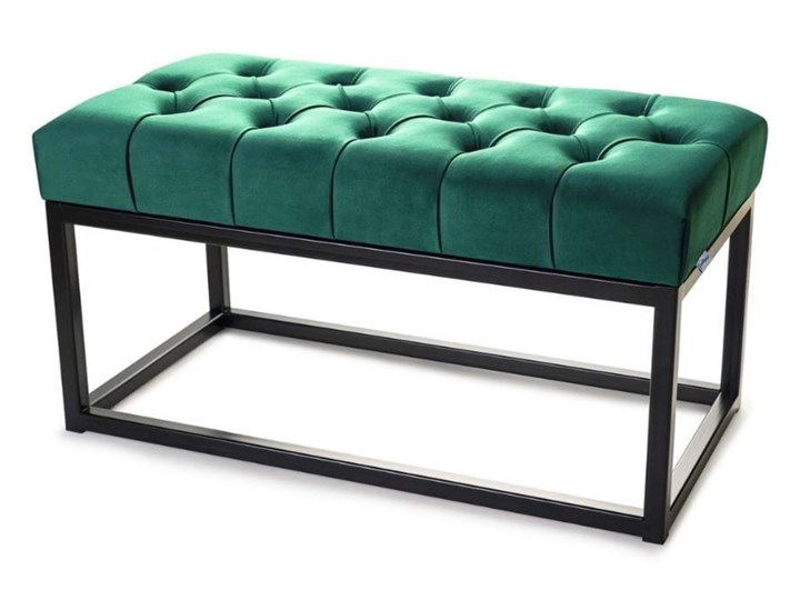ŁAWKA pikowana INDUSTRIALNA Classic Velvet - LOFT Styl Nowoczesny Styl Industrialny