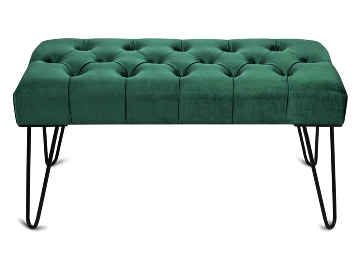 Ławka Pikowana Industrialna PIN VELVET - LOFT Pomieszczenie Salon Pomieszczenie Przedpokój