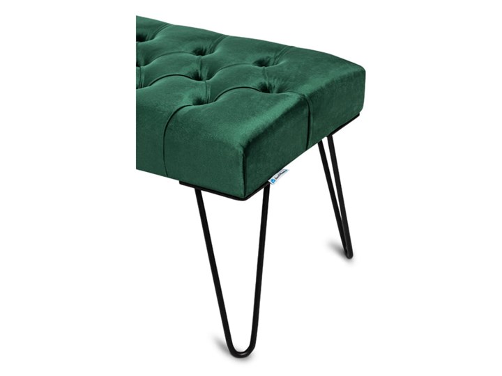 Ławka Pikowana Industrialna PIN VELVET - LOFT Pomieszczenie Przedpokój Pomieszczenie Sypialnia