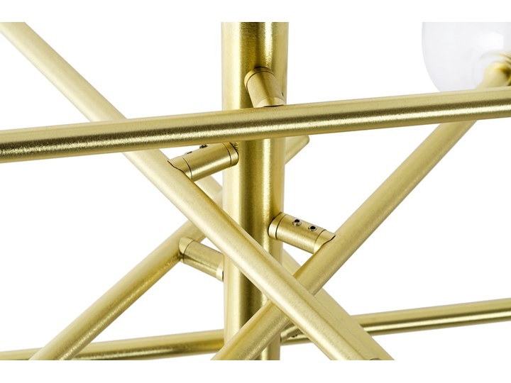 Lampa wisząca ASTRO złota - aluminium, szkło Lampa z kloszem Kolor Złoty