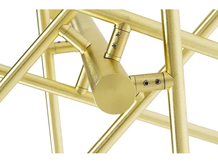 Lampa wisząca ASTRO złota - aluminium, szkło Lampa z kloszem Kolor Złoty