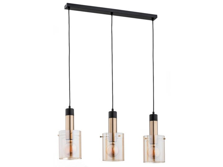 Nowoczesna lampa wisząca BELLA GOLD OP. 3 PŁ Metal Stal Lampa z kloszem Pomieszczenie Jadalnia