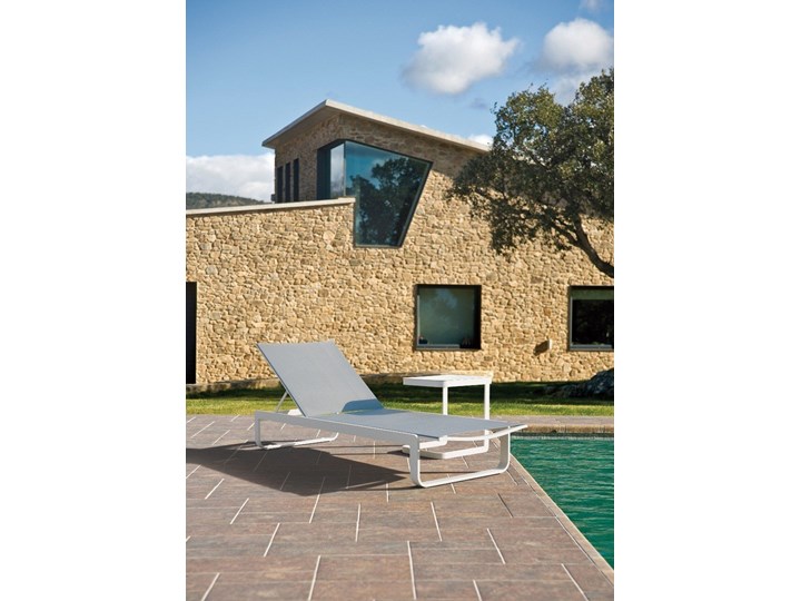 Leżak Ibiza 199x69x30cm Aluminium Z regulowanym oparciem Kategoria Leżaki ogrodowe