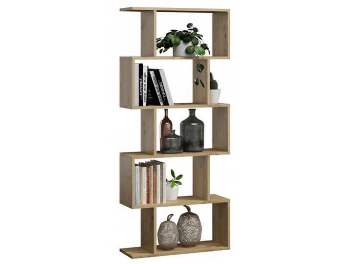 Regał stojący do salonu dąb artisan - Aristo 4X Drewno Styl Nowoczesny