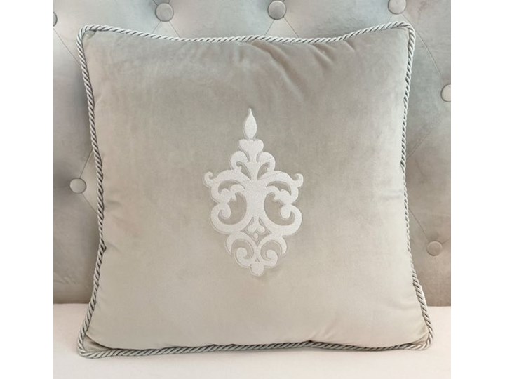 PODUSZKA WELUROWA HAFTOWANA WYBIERZ ROZMIAR I KOLOR ARABIAN 50X60CM 50x60 cm Poliester Kolor Czarny Poduszka dekoracyjna Prostokątne Pomieszczenie Salon