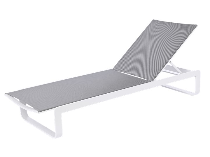 Leżak Ibiza 199x69x30cm Z regulowanym oparciem Aluminium Kategoria Leżaki ogrodowe
