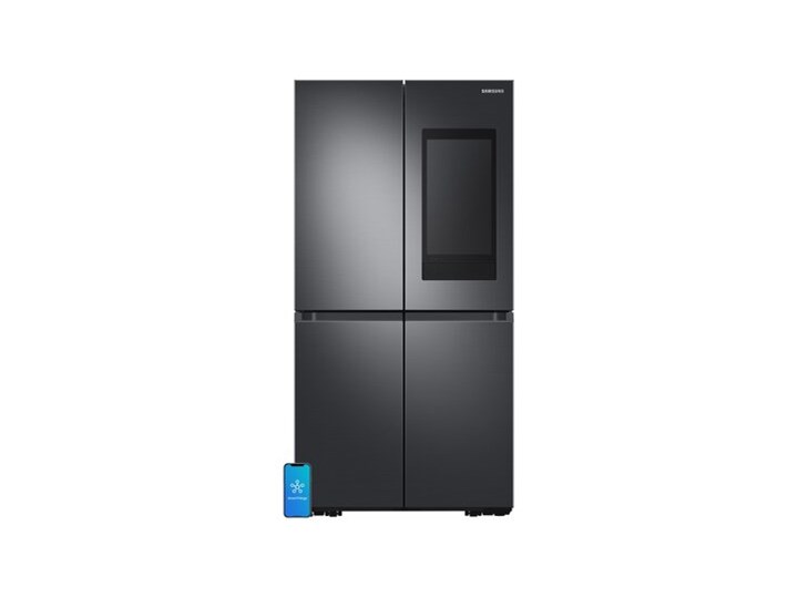 Lodówka SAMSUNG RF65A977FSG EF Family Hub Side by Side No frost 182.5cm Czarna Podajnik wody Kostkarka