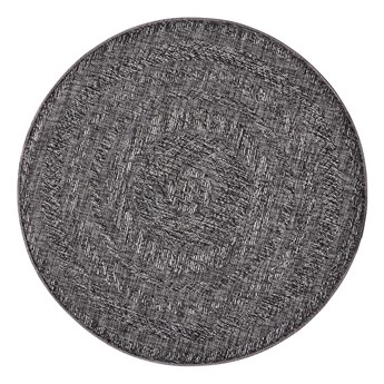 Ciemnoszary dywan zewnętrzny NORTHRUGS Almendro, Ø 160 cm