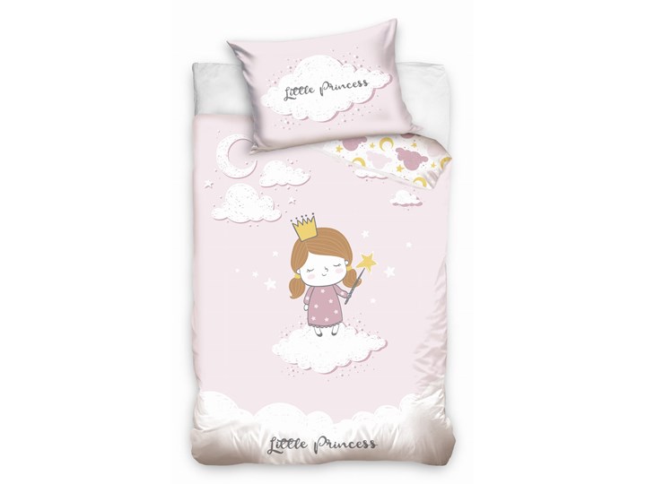Pościel bawełniana do łóżeczka Baby 90x120 Mała Księżniczka, Carbotex Kategoria Komplety pościeli Komplet pościeli Bawełna 90x120 cm Pomieszczenie Pościel dziecięca