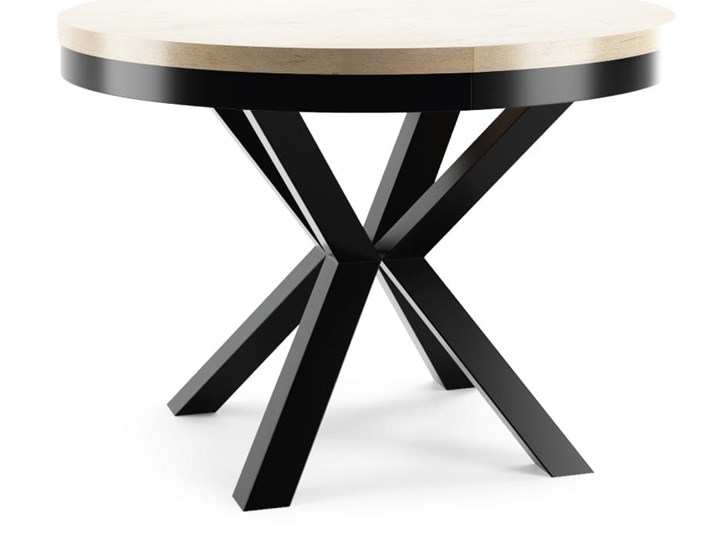 Stół okrągły Norway rozkładany loftowy nowoczesny