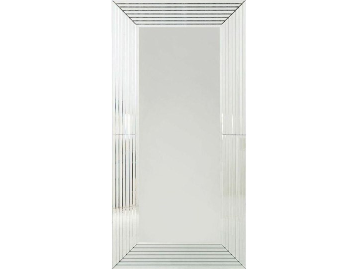 Lustro wiszące Linea Rectangular 200x100 cm srebrne Prostokątne Lustro z ramą Ścienne Pomieszczenie Salon Pomieszczenie Garderoba