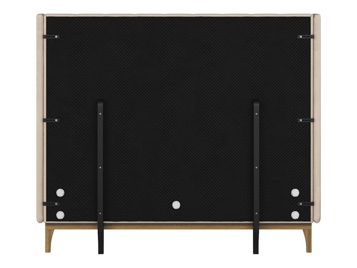 Łóżko Reese 140x200 cm z pionowymi przeszyciami i panelami bocznymi Łóżko tapicerowane Kategoria Łóżka do sypialni