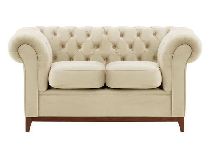 Sofa dwuosobowa Chesterfield Wood Typ Pikowane Kategoria Sofy i kanapy