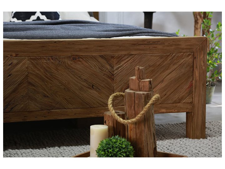 Łóżko drewniane Idyllic z zagłówkiem, 180x200 Kategoria Łóżka do sypialni Drewno Styl Skandynawski