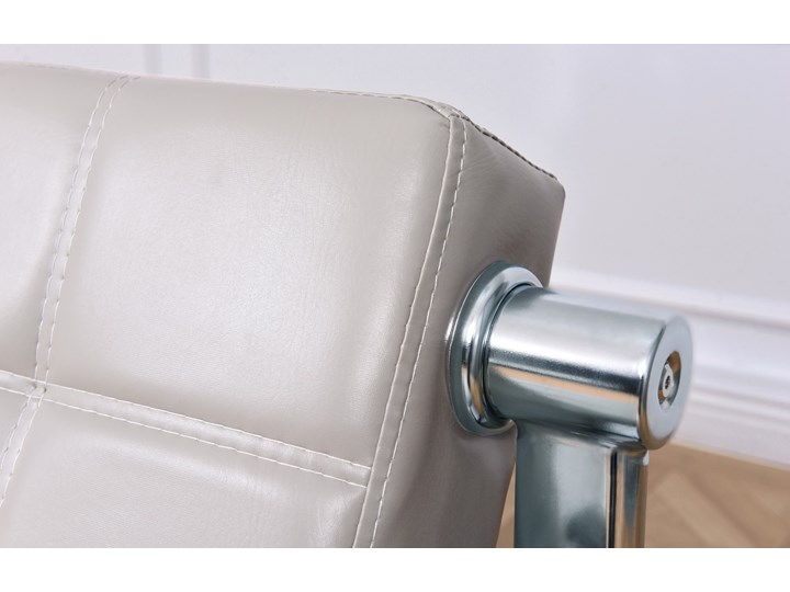 3-osobowa sofa skórzana Stilio do biura, szara