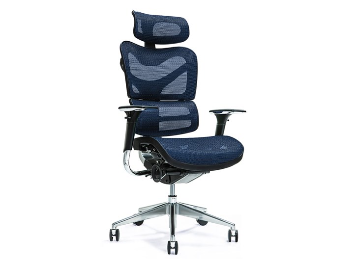 Ergonomiczny fotel biurowy Ergo 700 granatowy mesh Wysokość 121 cm Głębokość 69 cm Szerokość 70 cm Szerokość 66 cm Głębokość 70 cm Tkanina Wysokość 122 cm Wysokość 131 cm Typ Regulowane