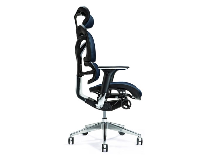 Ergonomiczny fotel biurowy Ergo 700 granatowy mesh Wysokość 131 cm Szerokość 70 cm Głębokość 70 cm Tkanina Wysokość 122 cm Wysokość 121 cm Głębokość 69 cm Szerokość 66 cm Typ Regulowane Wysokość siedziska 47 cm